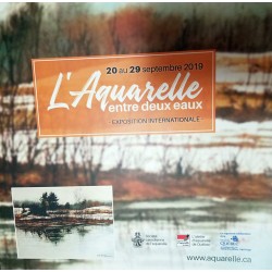 Livre d'exposition L'Aquarelle entre deux eaux 2019